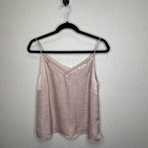 Blu Pepper Cami Tank Top – Blush Pink, Crisscross Front, Size M – NWT